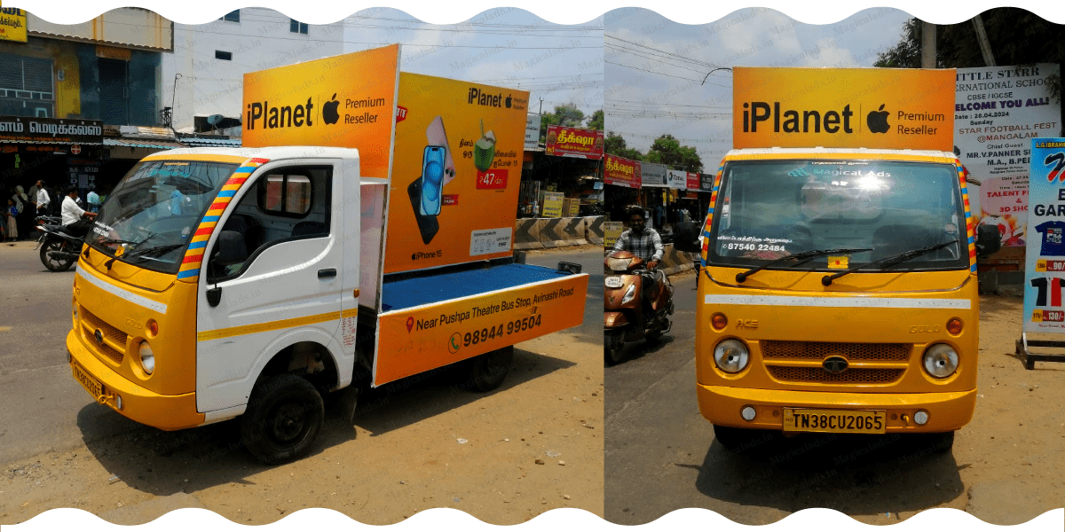 Showroom Mobile Van Branding Services Coimbatore