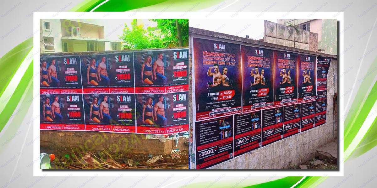 Wall poster pasting in Coimbatore and Tamil Nadu