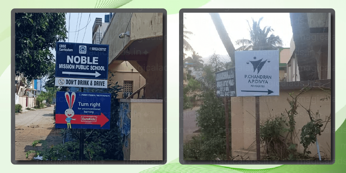 Direction Sign Board in Coimbatore