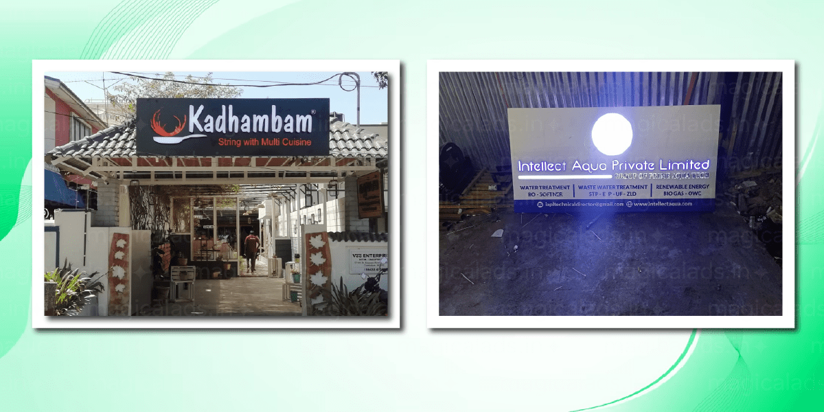 LED signboard manufacturers in Coimbatore