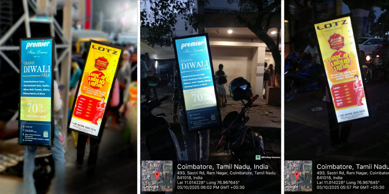 LED human banner advertising in Coimbatore