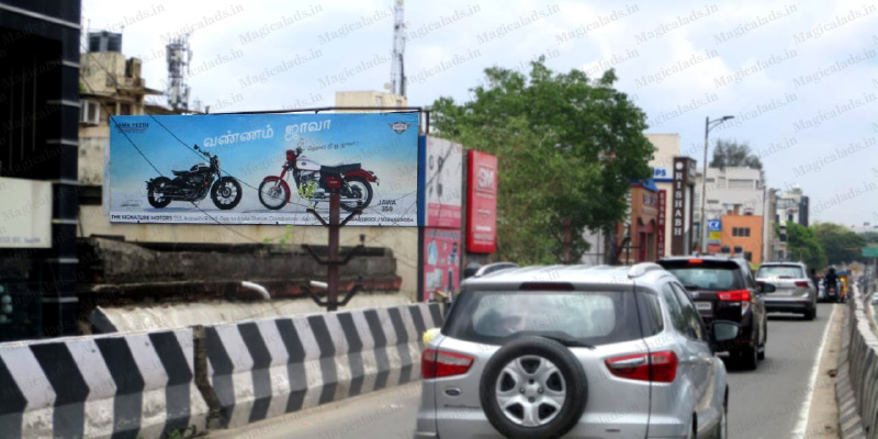Roadside hoarding advertising for supermarkets and boutiques Coimbatore