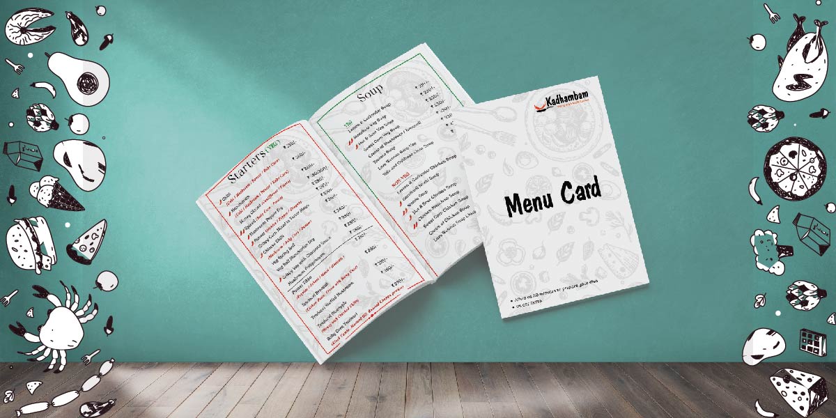 Menucard booklet printing coimbatore 01